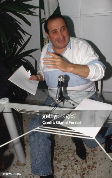 Spanish businessman, politician and sports leader Jesus Gil y Gil , Madrid, Spain, 1991.