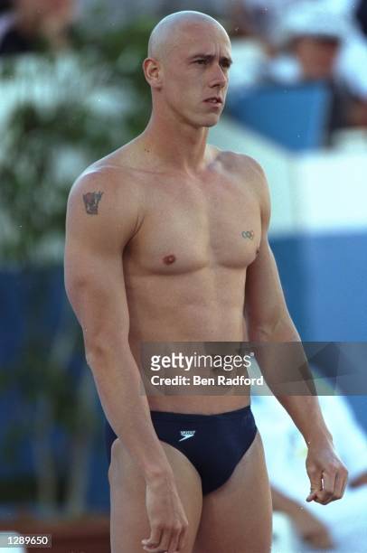 Fred Deburghgraeve of Belgium before an event during the World Swimming Championships at the Challenge Stadium in Perth, Australia. \ Mandatory...