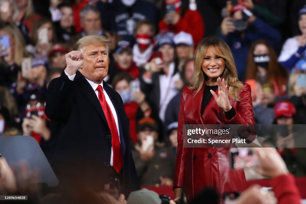 President Trump Holds Rally In Georgia For Senate Candidates Loeffler And Perdue