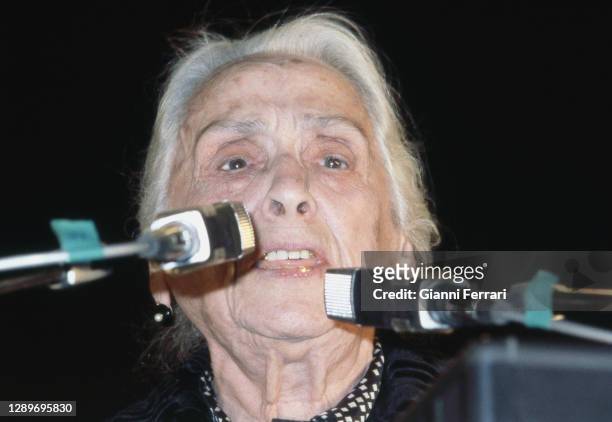 Spanish politician Dolores Ibarruri “La Pasionaria” , Madrid, Spain, 1978.