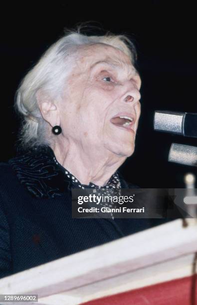 Spanish politician Dolores Ibarruri “La Pasionaria” , Madrid, Spain, 1978.