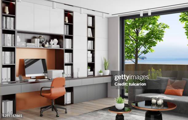 Work From Home Interior Design Photos and Premium High Res Pictures ...