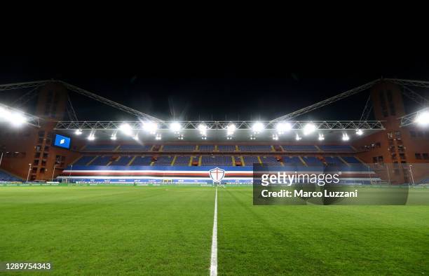 General view inside the stadium prior to the Serie A match between UC Sampdoria and AC Milan at Stadio Luigi Ferraris on December 06, 2020 in Genoa,...