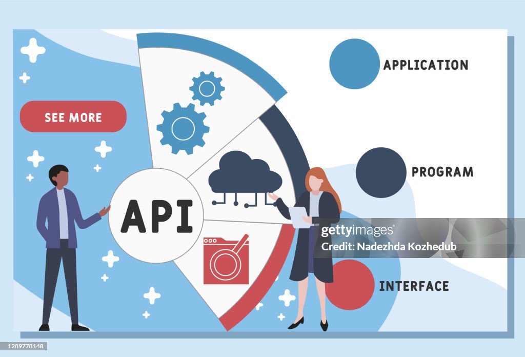 Vector Website Design Template Api Application Program Interface ...