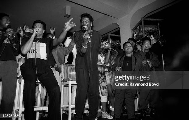 Singer Gerald Alston, formerly of The Manhattans, Richard Street and Ali-Ollie Woodson of The Temptations, Bilal and Hakeem of The Boys and other...