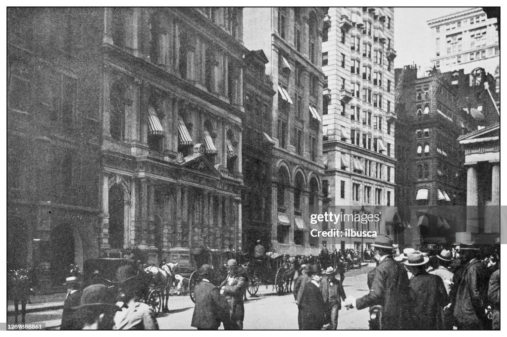 New York financial district buildings: The "Curb" outside market