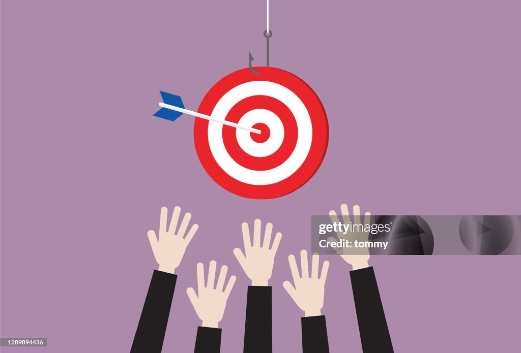 Grab Target Business People Grab A Target High-Res Vector Graphic - Getty Images