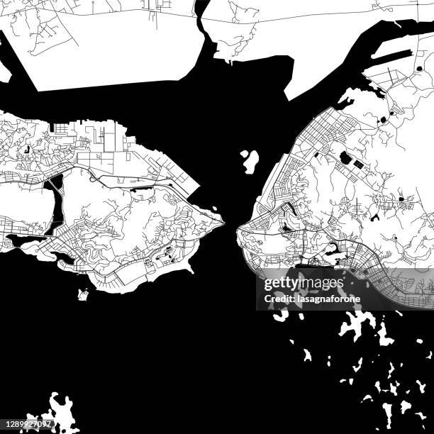 ha long, vietnam vector map - halong bay aerial stock illustrations