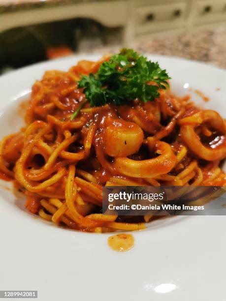 78 Shrimp Pasta Marinara Stock Photos, High-Res Pictures, and Images