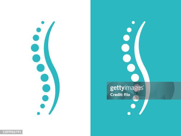 spine health symbol - physiotherapy logo stock illustrations