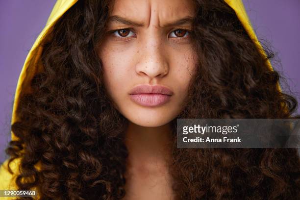 beautiful serious teenager - angry black woman stock pictures, royalty-free photos & images