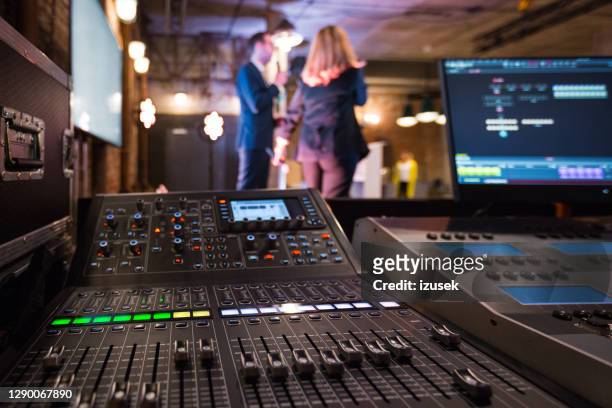 business conference backstage - food processor stock pictures, royalty-free photos & images