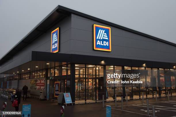 General view of ALDI supermarket on December 7, 2020 in Southend on Sea, England.