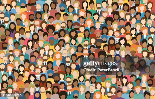 Folla multiculturale di persone. Gruppo di uomini e donne diversi. Toolo giovane, adulto e più vecchio. popolo europeo, asiatico, africano e arabo. Facce vuote. Illustrazione vettoriale. Folla multiculturale di persone. Gruppo di uomini e donne diversi. Toolo giovane, adulto e più vecchio. popolo europeo, asiatico, africano e arabo. Facce vuote. Illustrazione vettoriale.