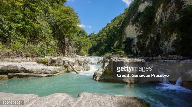 beautiful view tanggedu waterfall, sumba, indonesia - sumba stock pictures, royalty-free photos & images