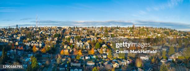 capitol hill neighborhood in seattle - seattle houses stock pictures, royalty-free photos & images