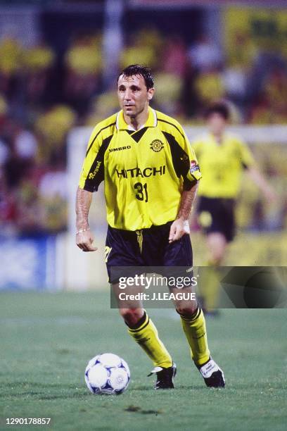 Hristo Stoichkov of Kashiwa Reysol in action during the J.League second stage match between Kashiwa Reysol and JEF United Ichihara at the Hitachi...