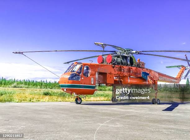 直升機 - 西科斯基s-64天空克拉內 - sikorsky helicopter 個照片及圖片檔