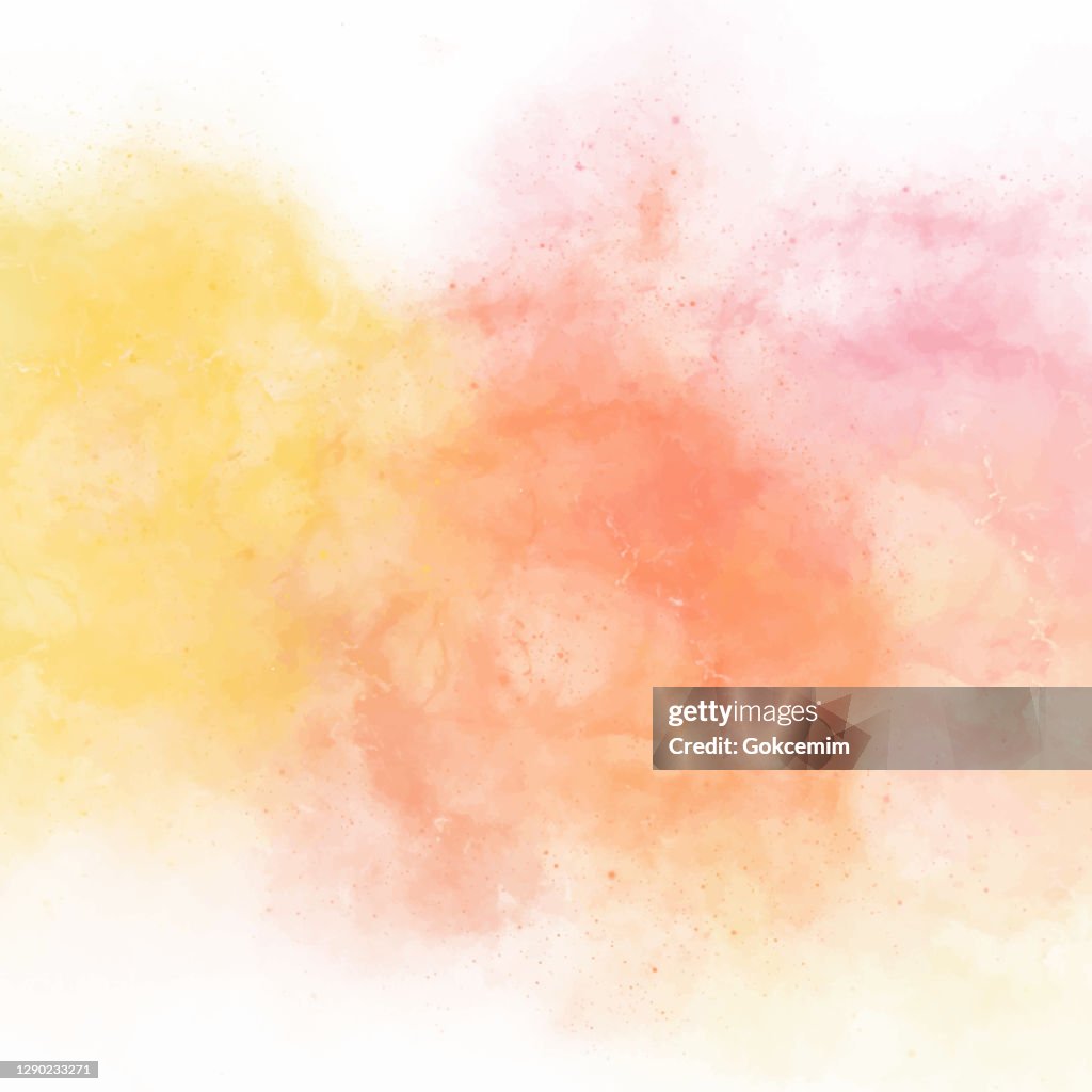 Pink Orange And Yellow Abstract Wall Texture With Watercolor Brush Strokes  Pastel Colored Abstract Watercolor Brush Strokes Background Watercolor  Abstract Background Texture For Cards Party Invitation Packaging Surface  Design High-Res Vector Graphic -