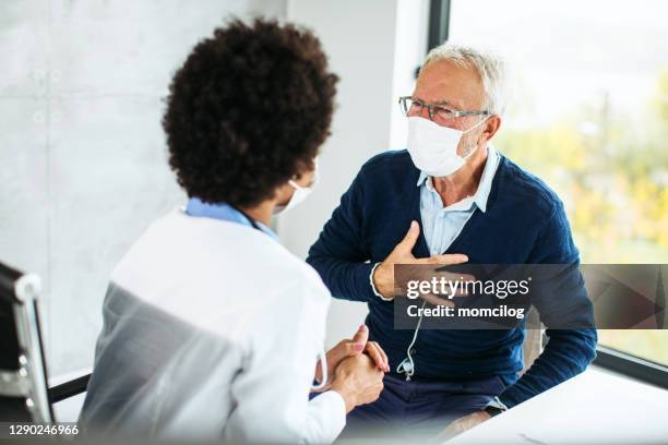 doctors appointment at the modern clinic - chest stock pictures, royalty-free photos & images