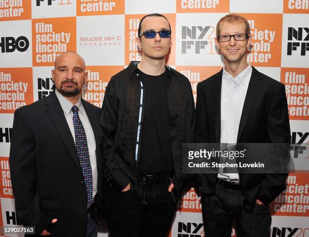 The West Memphis Three Jessie Misskelley Jr., Damien Echols, and Jason Baldwin attend the HBO documentary screening of Paradise Lost 3: PURGATORY at...