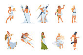 Greek gods and goddesses set