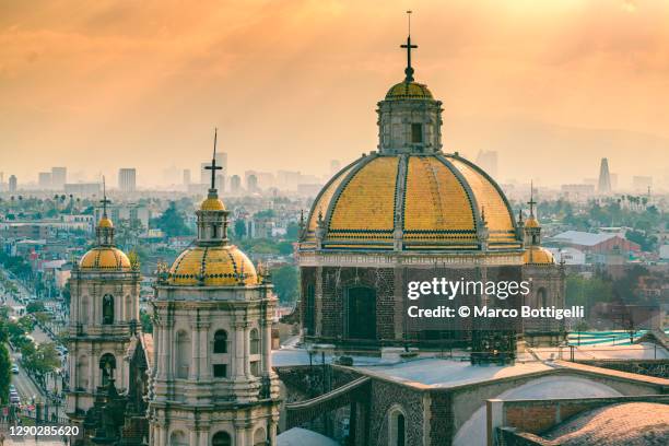 basilica of our lady of guadalupe, mexico city, mexico - basilica of our lady of guadalupe stock-fotos und bilder