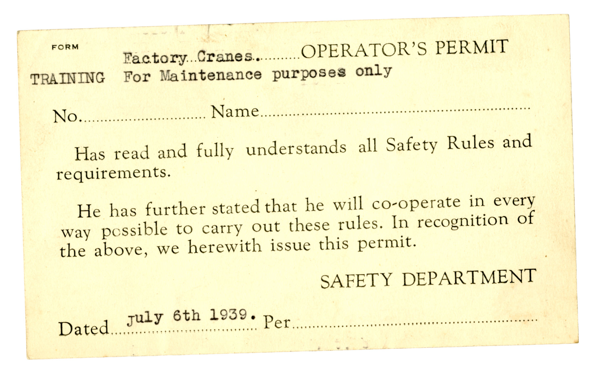 license types
