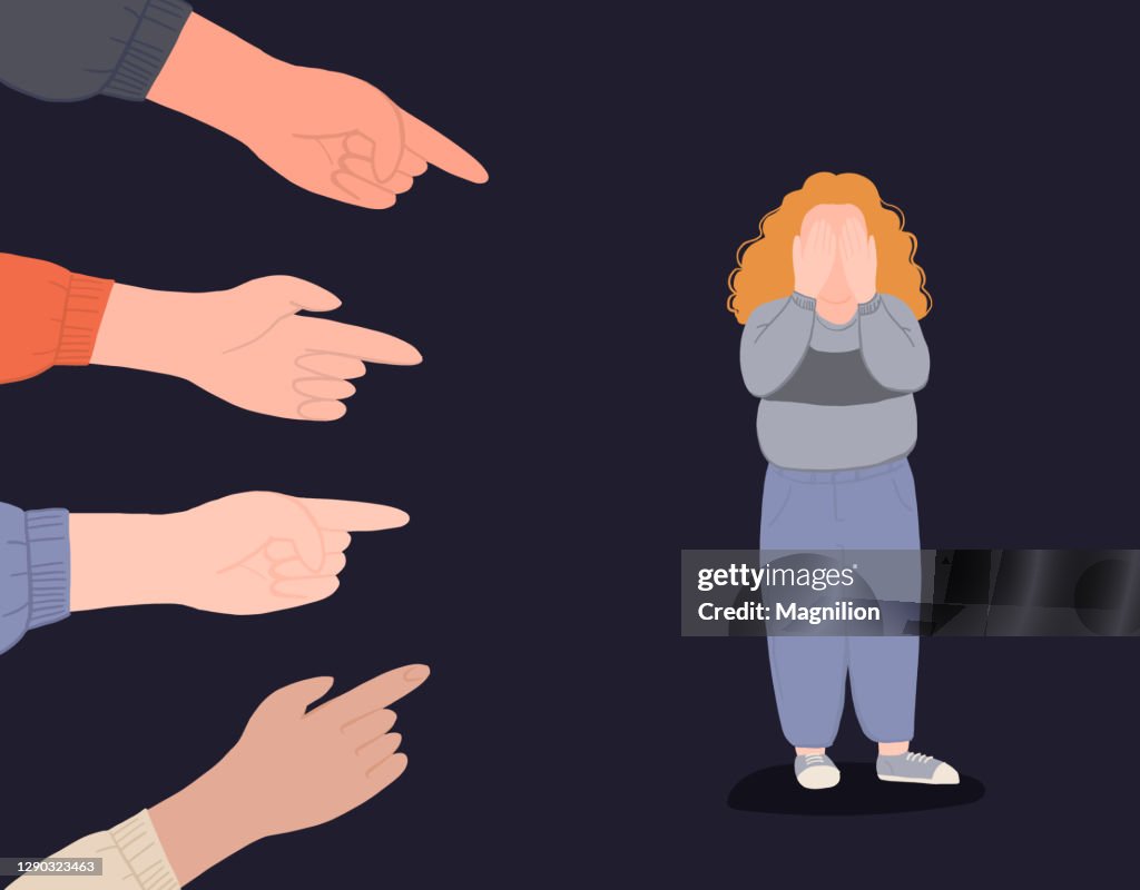 Bullying a Teenage Redhead Overweight Girl