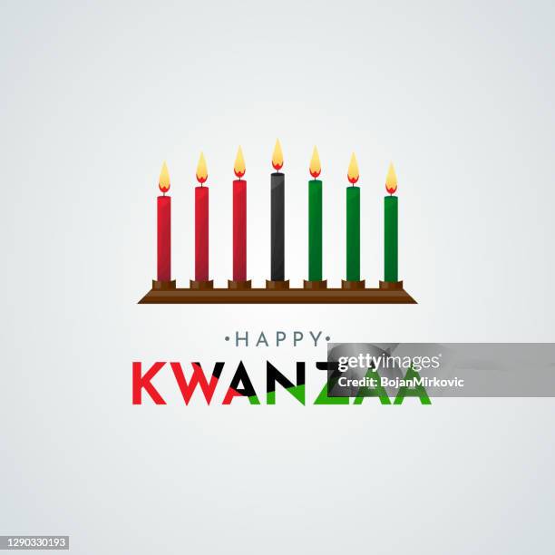 ilustraciones, imágenes clip art, dibujos animados e iconos de stock de feliz cartel de kwanzaa, tarjeta. vector - kwanzaa