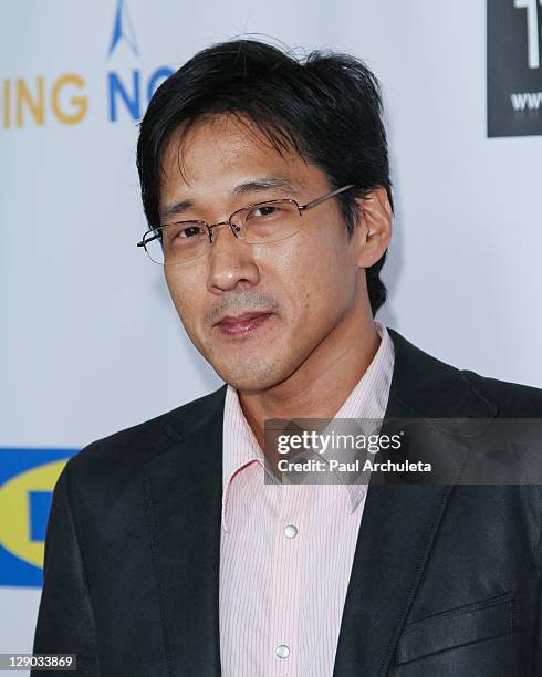 Director Michael Kang arrives at the "Easy To Assemble" season 3 premiere at American Cinematheque's Egyptian Theatre on October 10, 2011 in...