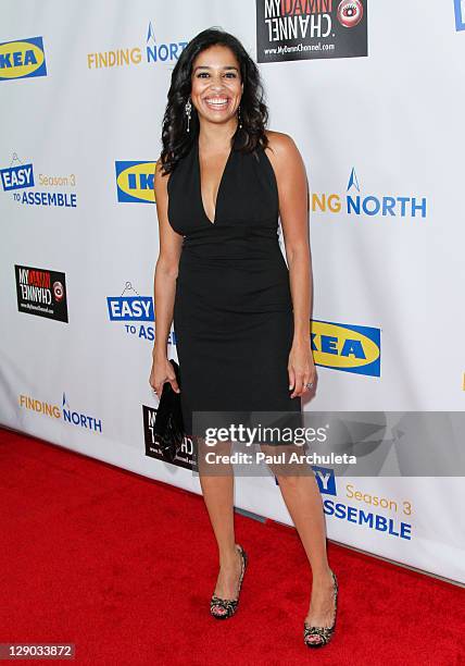 Actress Ogy Durham arrives at the "Easy To Assemble" season 3 premiere at American Cinematheque's Egyptian Theatre on October 10, 2011 in Hollywood,...