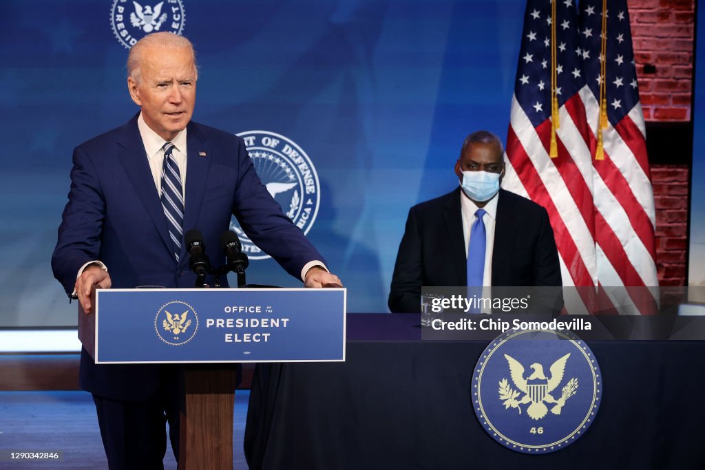 President-Elect Biden Introduces Nominee For Secretary Of Defense General Lloyd Austin