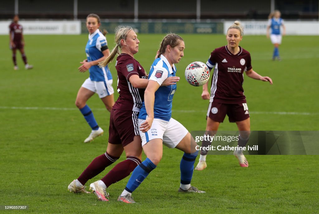 Birmingham City v Leicester City - FA Women's Continental League Cup