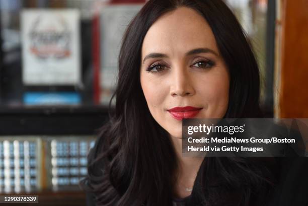 Actress, Eliza Dushku sits for an interview at a Watertown Diner. January 4, 2016. Staff Photo by Faith Ninivaggi