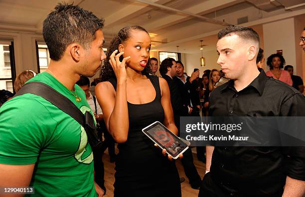 Atmosphere during the unveiling of Beats By Dr. Dre 2011 holiday product line-up at CLVT on October 11, 2011 in New York City.