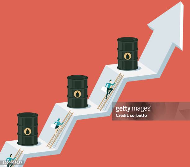 oil barrels - consumerism stock illustrations