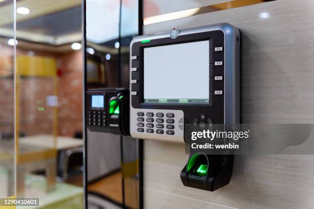 fingerprint access control system - access control stock pictures, royalty-free photos & images