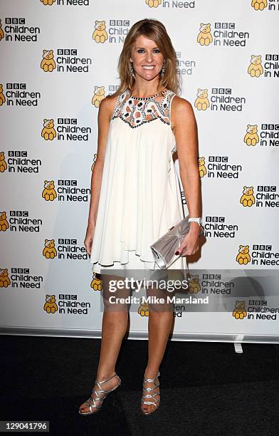 Erin Boag attends 'An Evening with the Stars' in aid of BBC Children in Need at Battersea Evolution on October 11, 2011 in London, England.