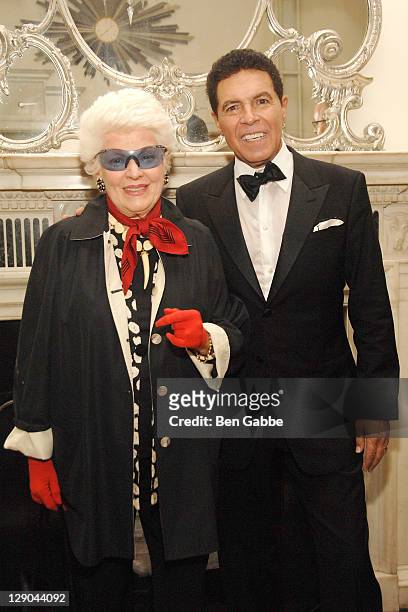 Marti Stevens and Clint Holmes attend "Clint Holmes: 'Remembering Bobby Short' " opening night event at Cafe Carlyle on October 11, 2011 in New York...