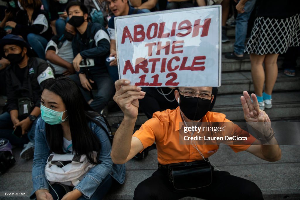 Protesters Hold Rally For Constitution And World Human Rights Days