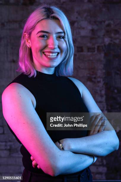 Samantha Linning poses during a portrait session at boutique boxing club, KOBOX, at Kings Road on December 09, 2020 in London, England. KOBOX offers...