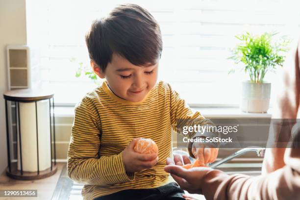 ¡toma una rebanada! - fond orange fotografías e imágenes de stock