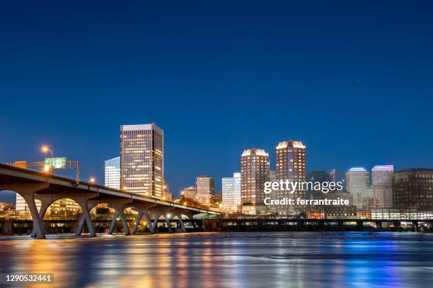 richmond skyline - richmond virginia stock pictures, royalty-free photos & images