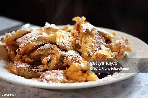 kaiserschmarrn - kaiserschmarrn stock pictures, royalty-free photos & images