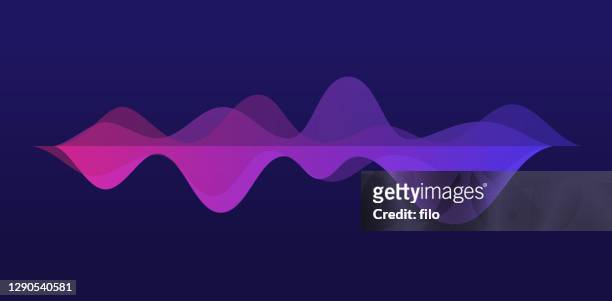 audio waves abstract background - wave pattern stock illustrations