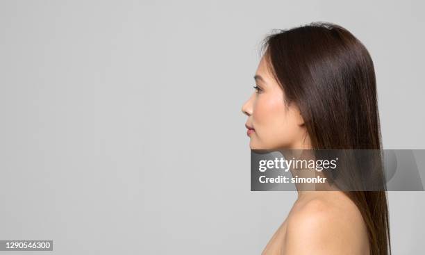 Asian Woman Profile Portrait