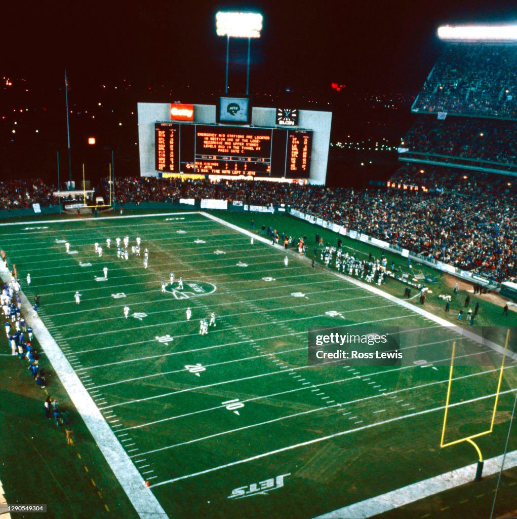 Shea Stadium in Flushing, New Monday night NFL football game