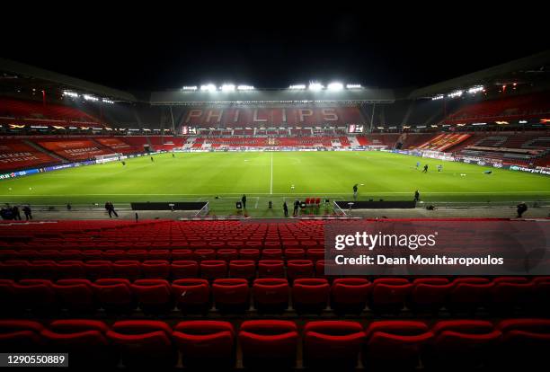 General view inside the stadium ahead of the UEFA Europa League Group E stage match between PSV Eindhoven and AC Omonoia at Philips Stadion on...