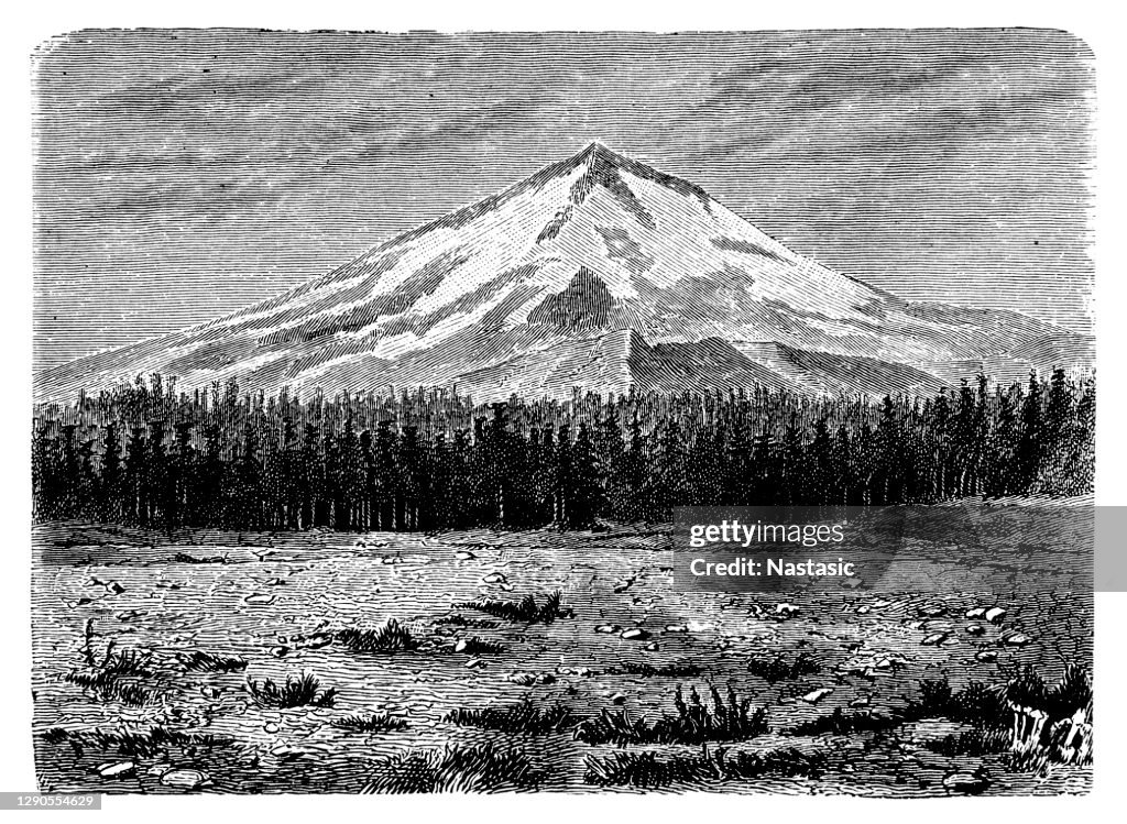 Mount Shasta, Cascade Range, Nordkalifornien, Vereinigte Staaten